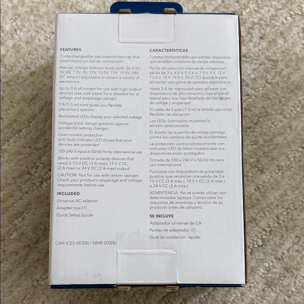 NEW Insignia Black Universal AC Adapter - Picture 2 of 2